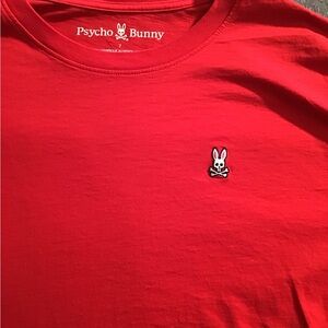 Classic Short Sleeve Crew Tee Psycho Bunny Size 7 Red